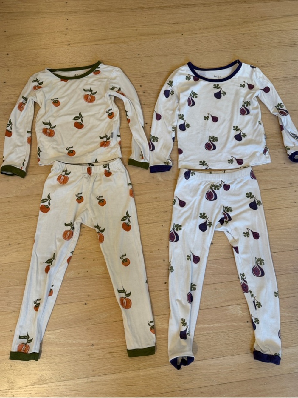Kyte baby persimmon and fig bamboo pjs set
